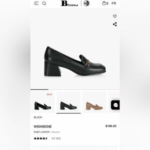 Wishbone Black Ruby Loafer for Women